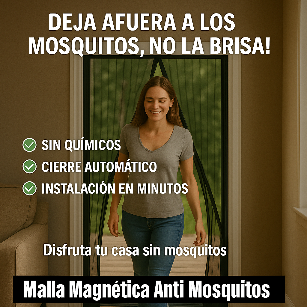 Cortina magnética antimosquitos