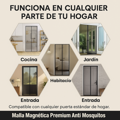 Cortina magnética antimosquitos