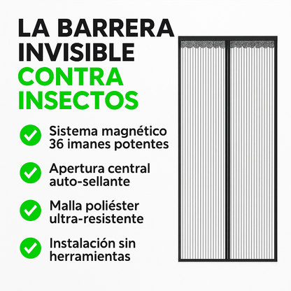 Cortina magnética antimosquitos